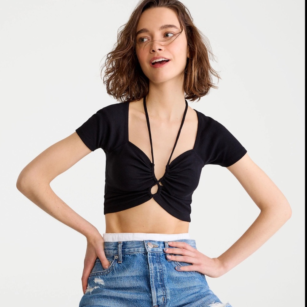 Black multi-way Aeropostale top
